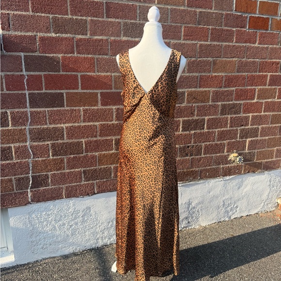 American Eagle Leopard Slip Dress / Sz L - Picture 3 of 4